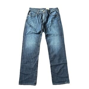 AG Adriano Goldschmied Men's Slim Straight Blue Jeans
